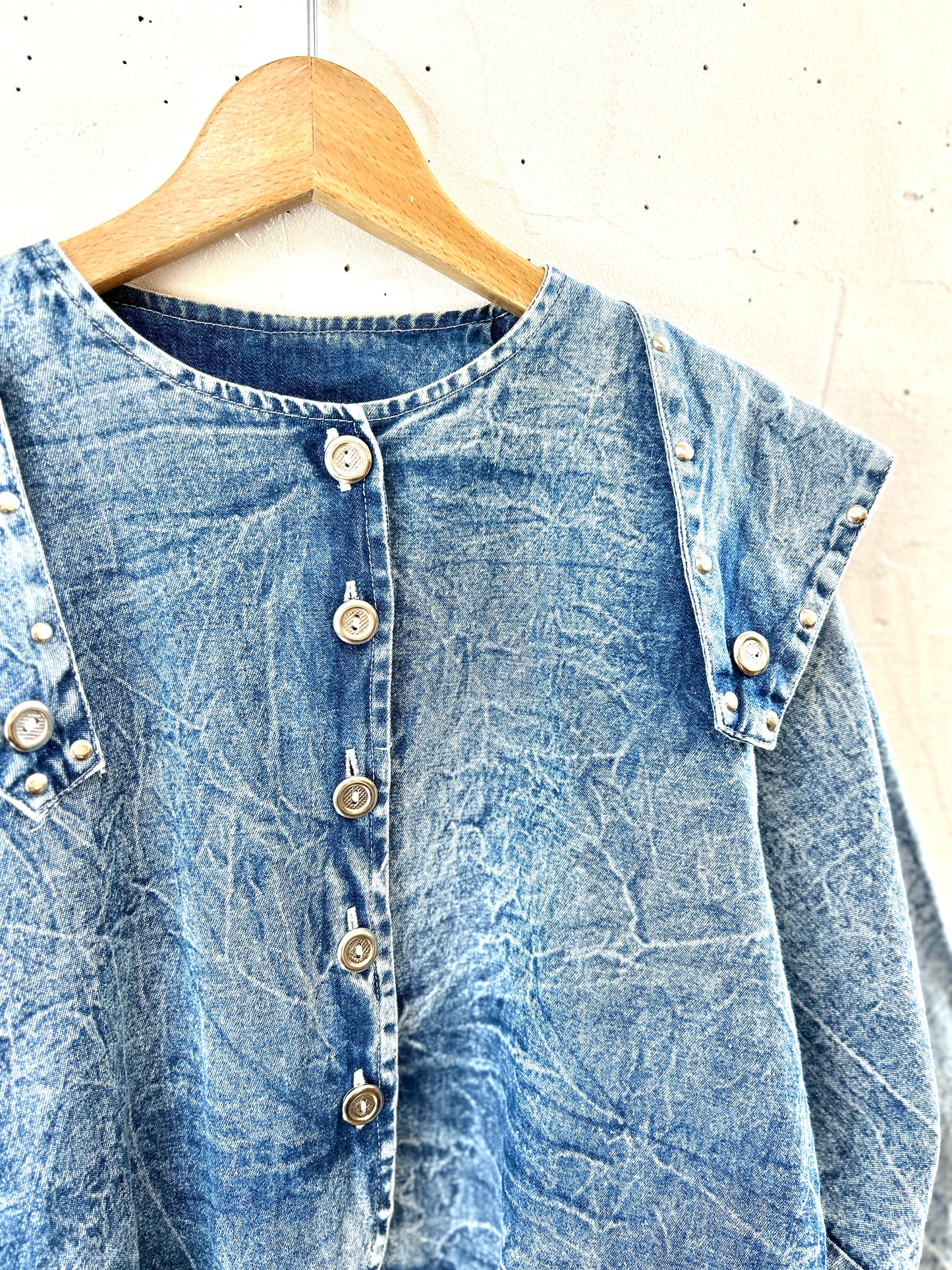 Vintage Denim Tops MADE IN Levanon [H30939]