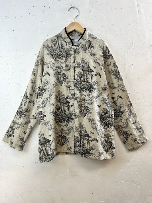 Vintage Toile De Jouy Jacket [I3113]
