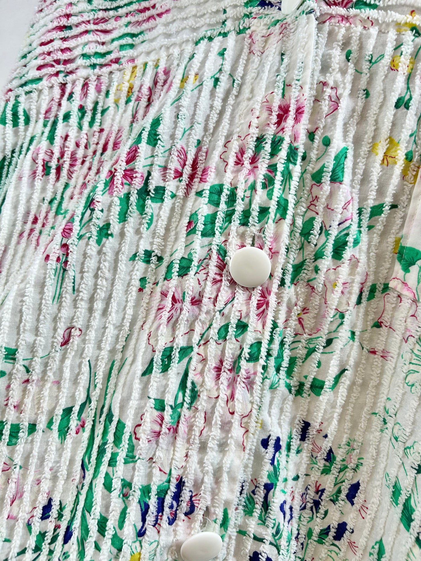Vintage Chenille Weave Long Shirt MADE IN USA [G30670]