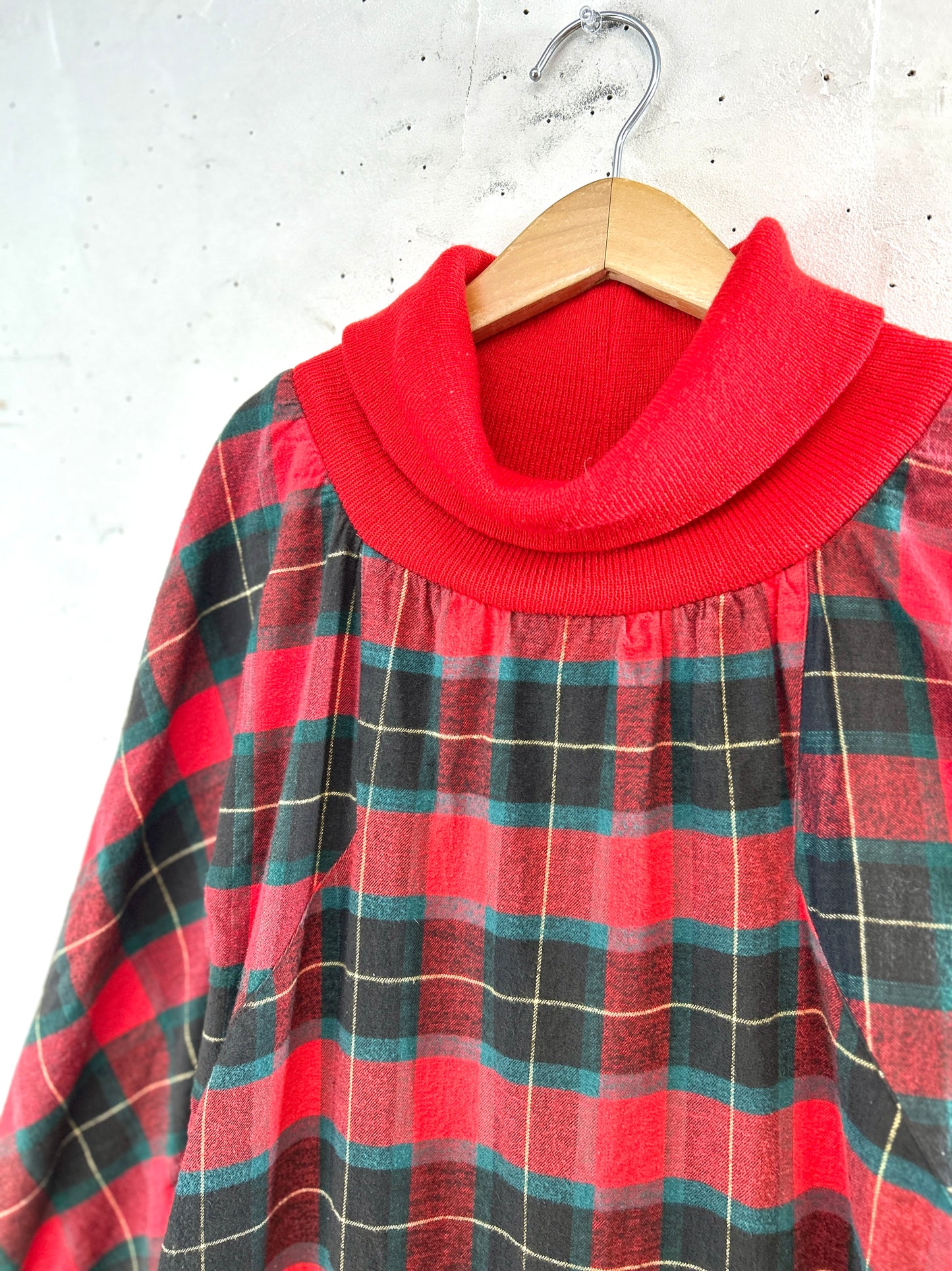 Vintage Plaid Dress  [L31071]