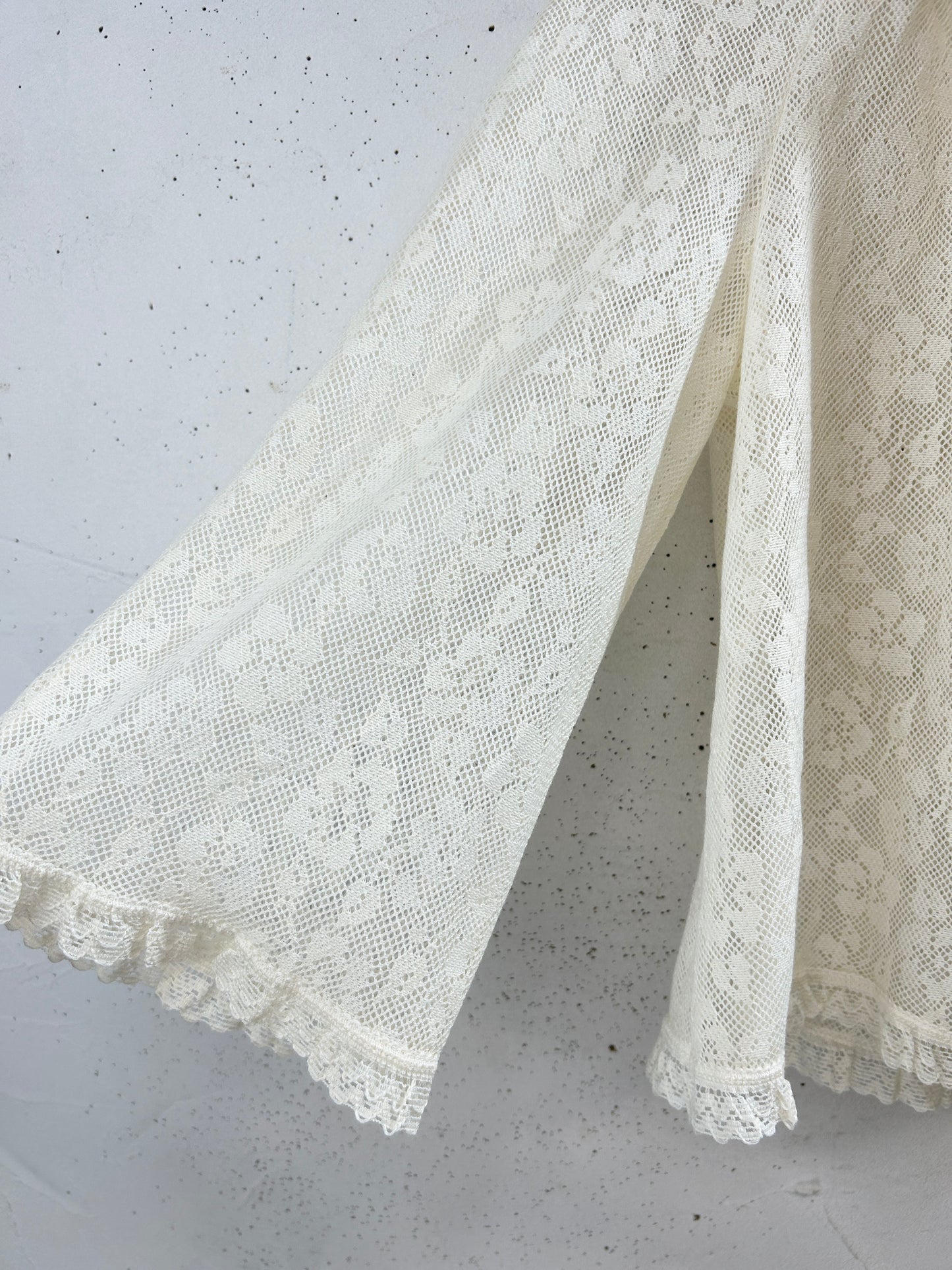 Vintage White Lace Blouse [F32576]