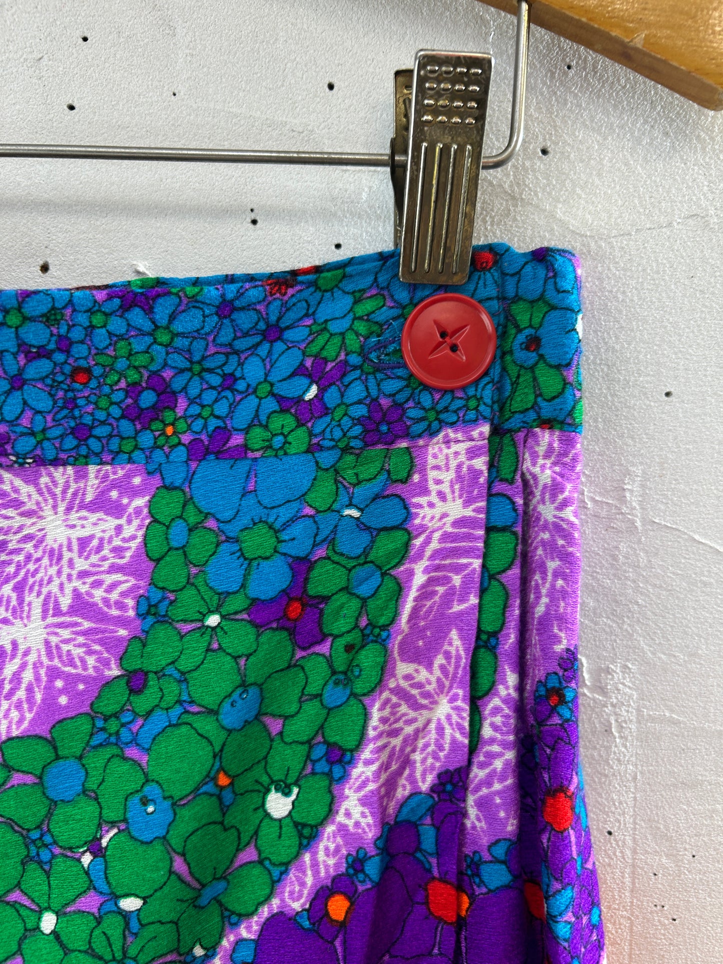 ’70s Vintage flower Skirt [I30290]
