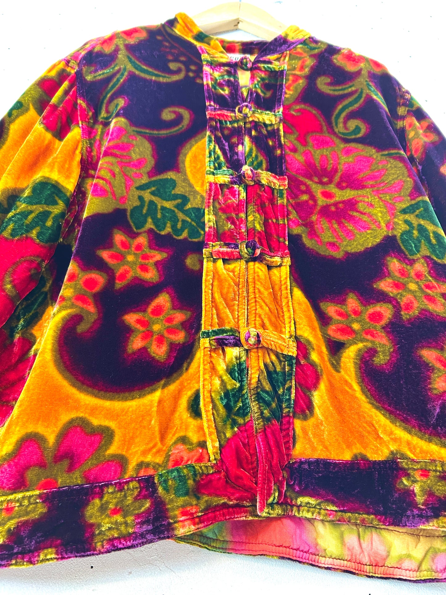 Vintage Velours China Jacket [I30268]