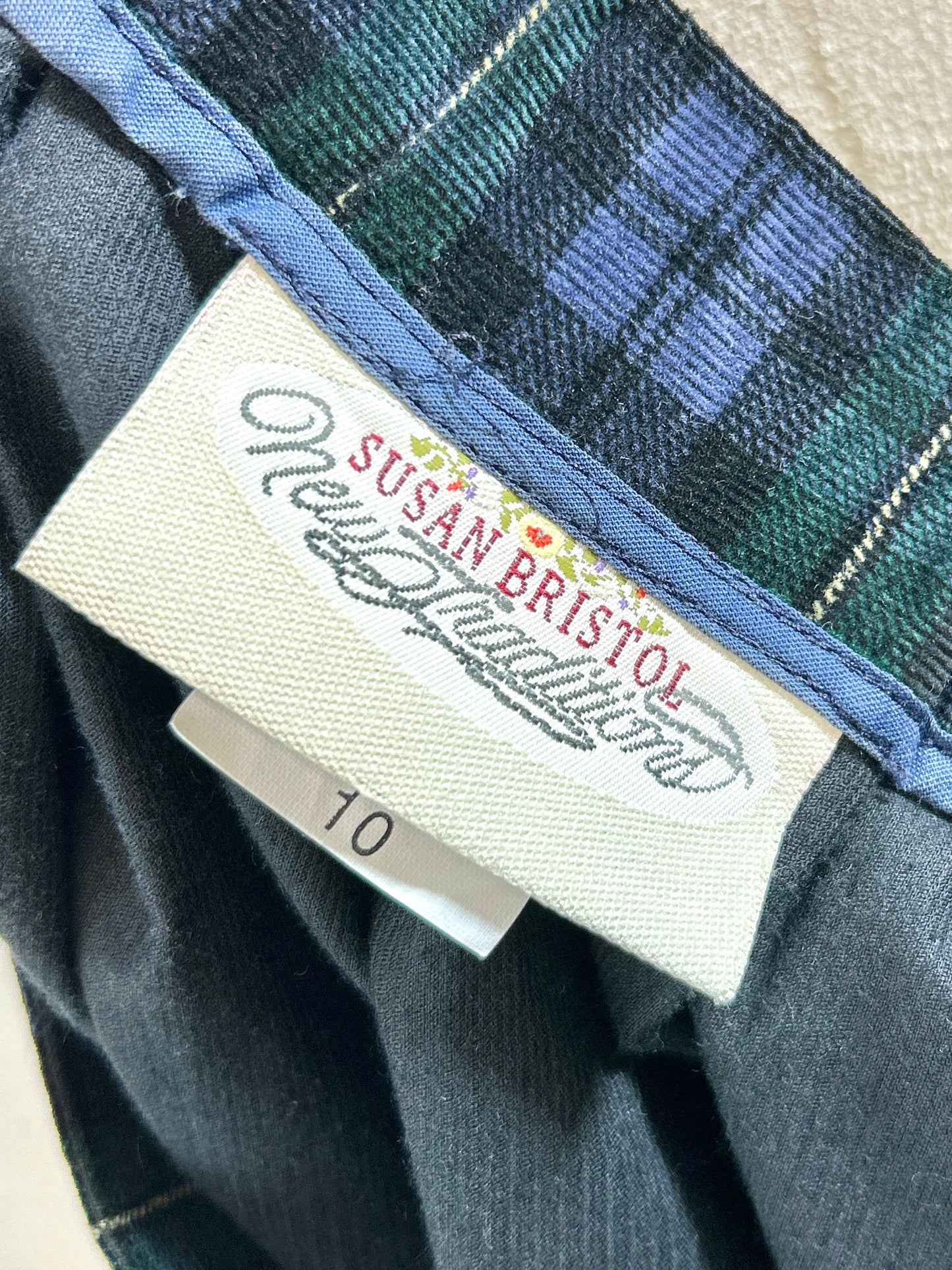 Vintage Plaid Skirt 〜SUSAN BRISTOL〜MADE INCANADA  [J30436]