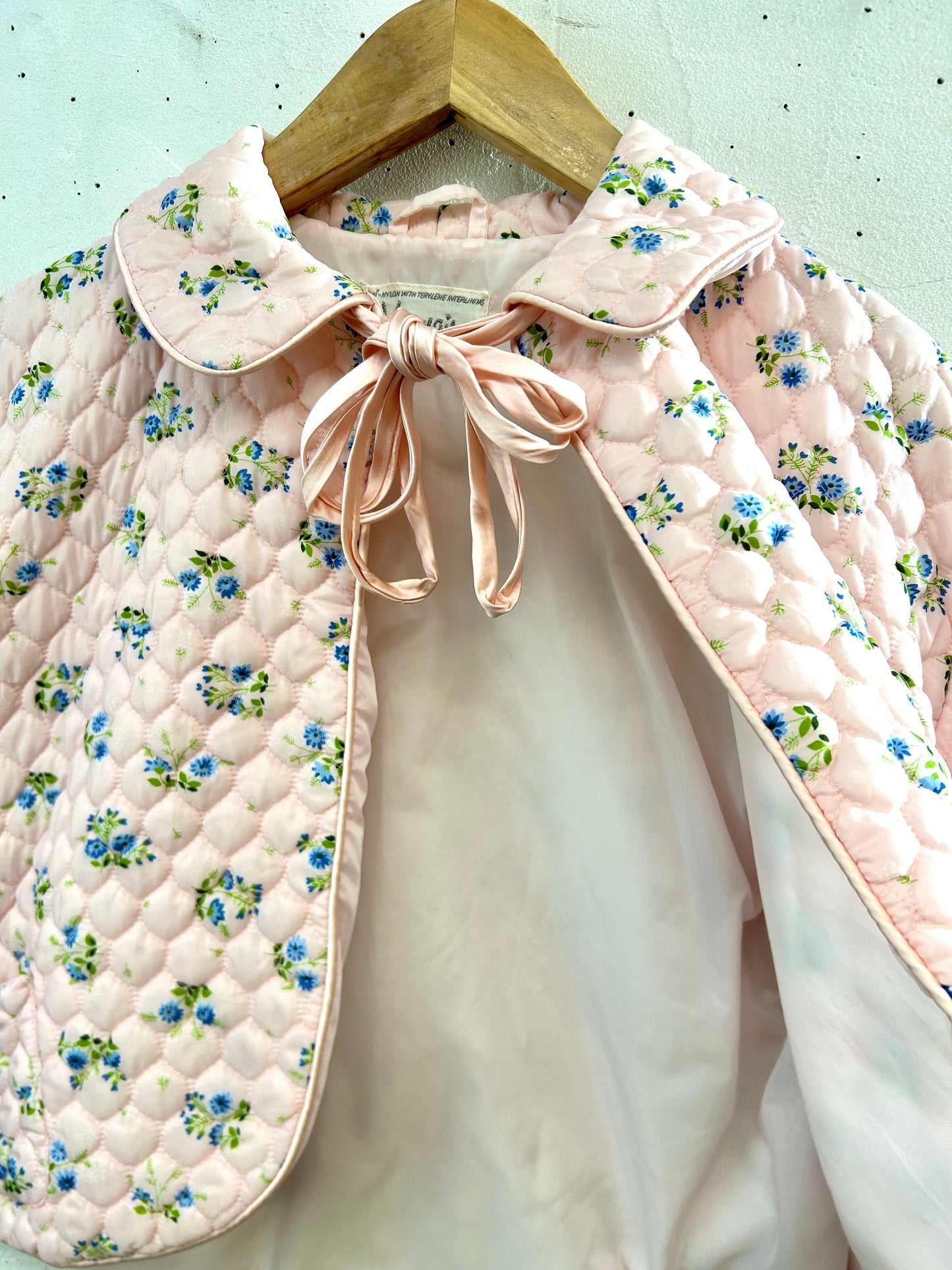 '60s Vintage Quilting Bed Jacket [L31054]