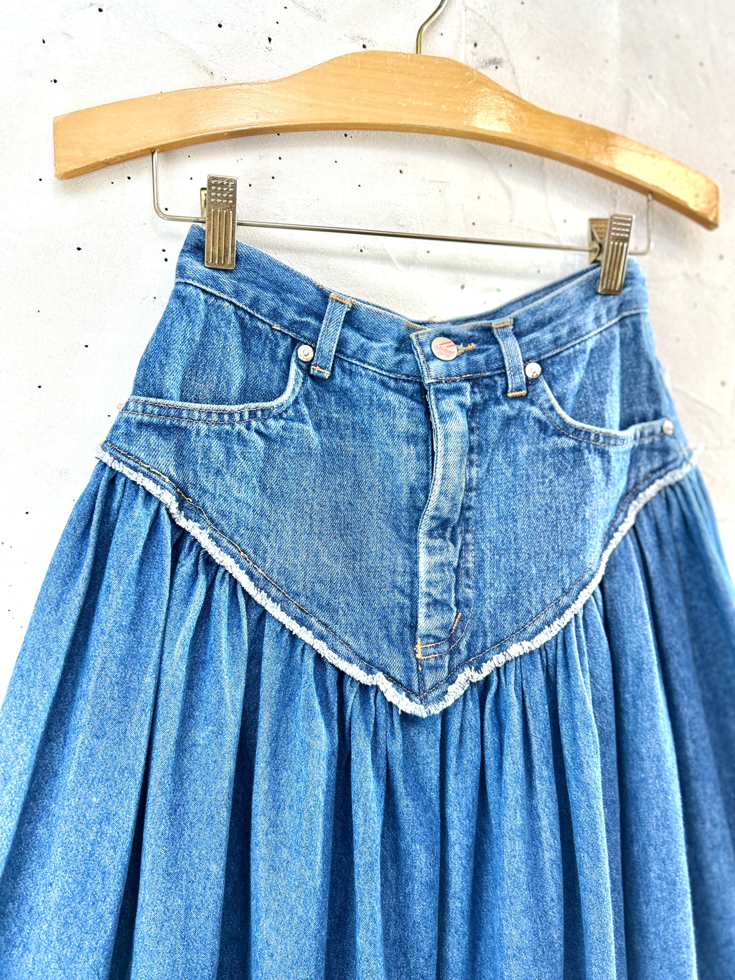 Vintage Custom Denim Skirt [J30555]