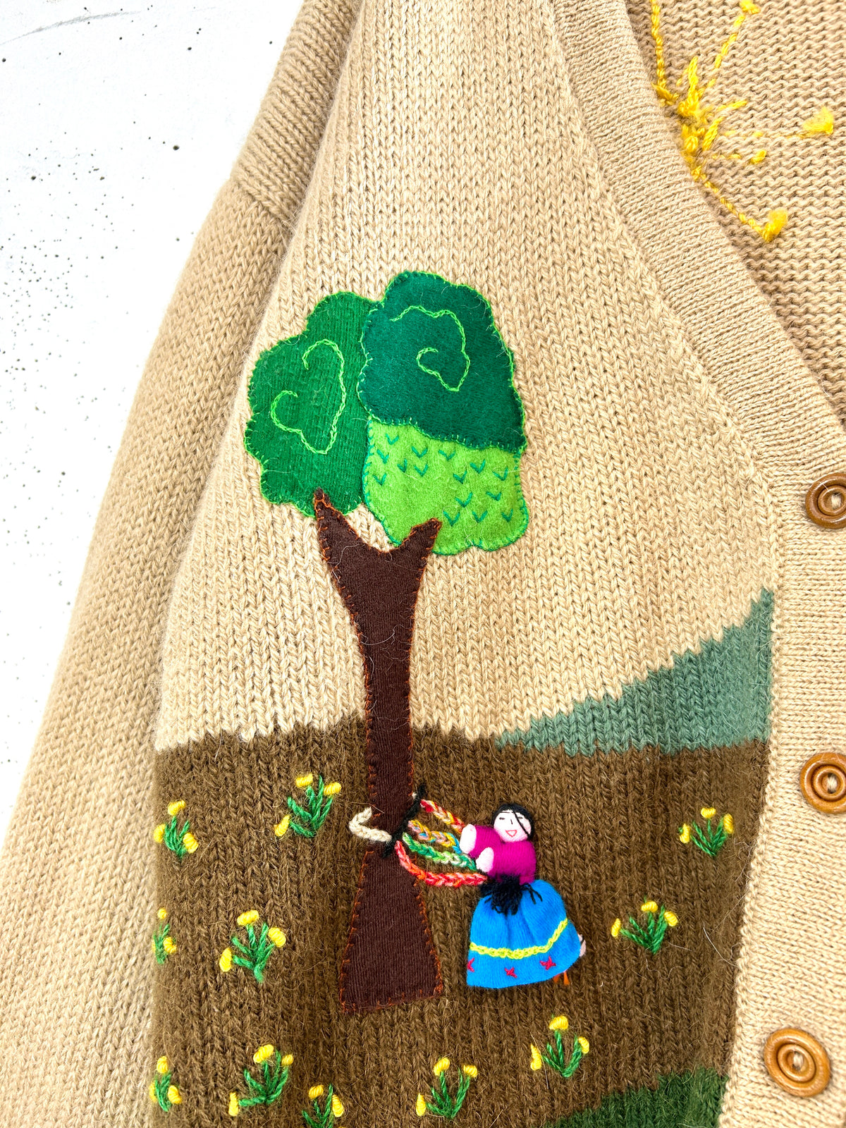 Vintage Knit Cardigan 〜MADE IN PERU〜 [I33919]