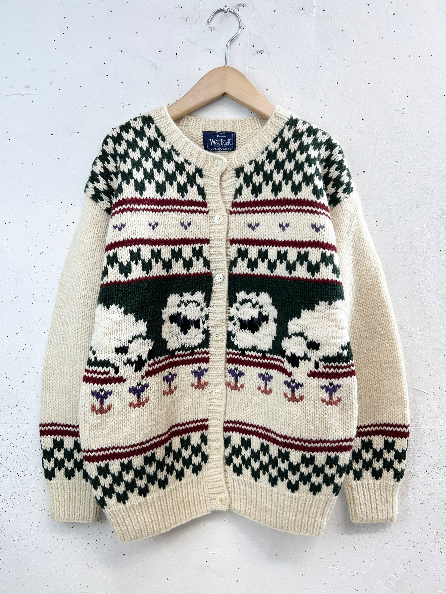 Vintage Hand Knit Cardigan 〜Wool Rich〜 [A29397]