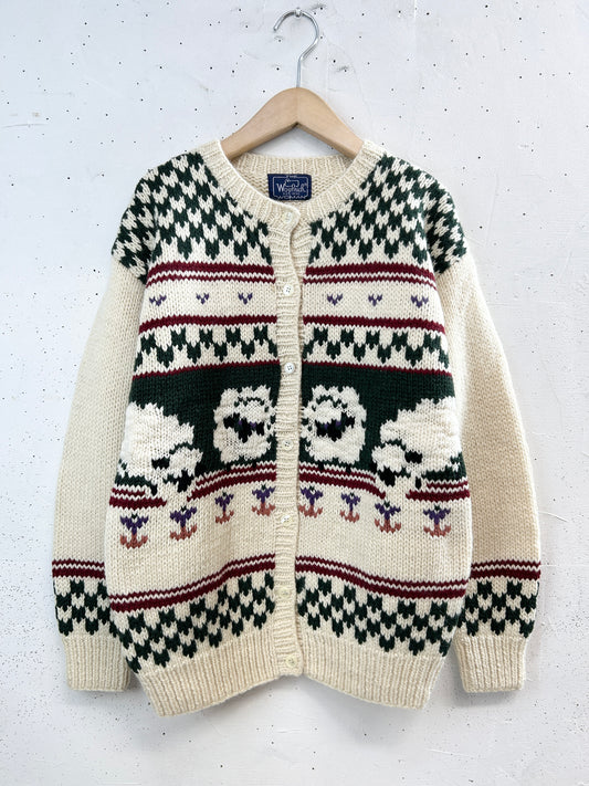 Vintage Hand Knit Cardigan 〜Wool Rich〜 [A29397]