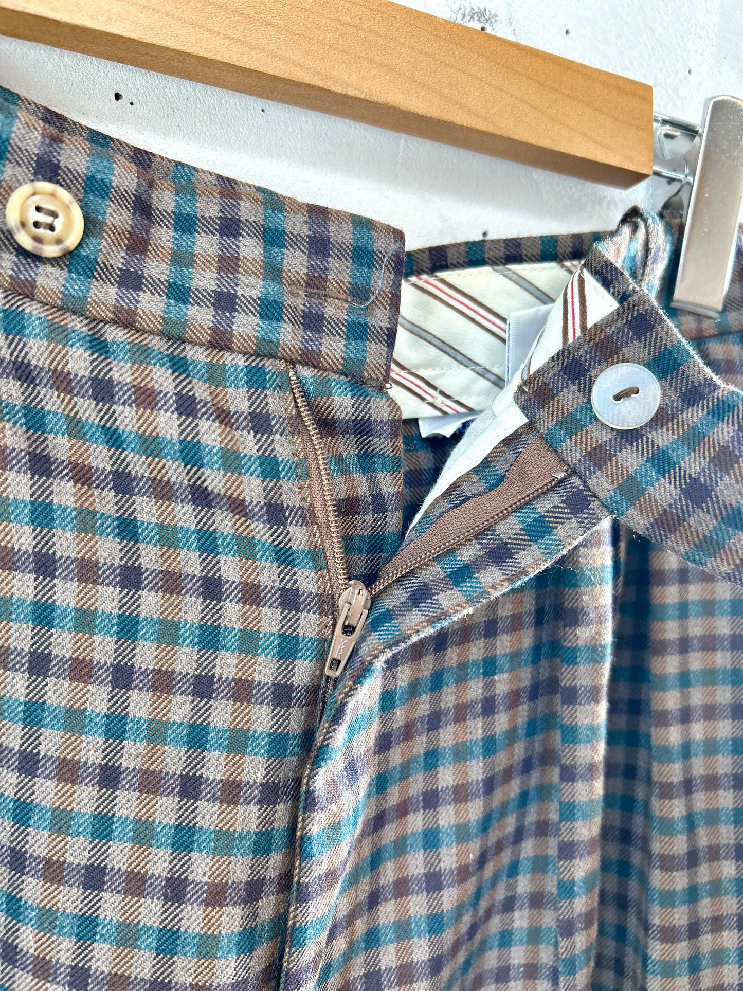 Vintage Plaid Pants [I30283]