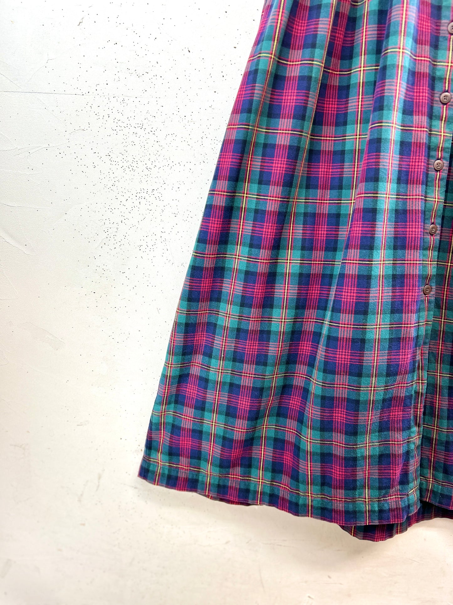 Vintage Plaid Dress [A31349]