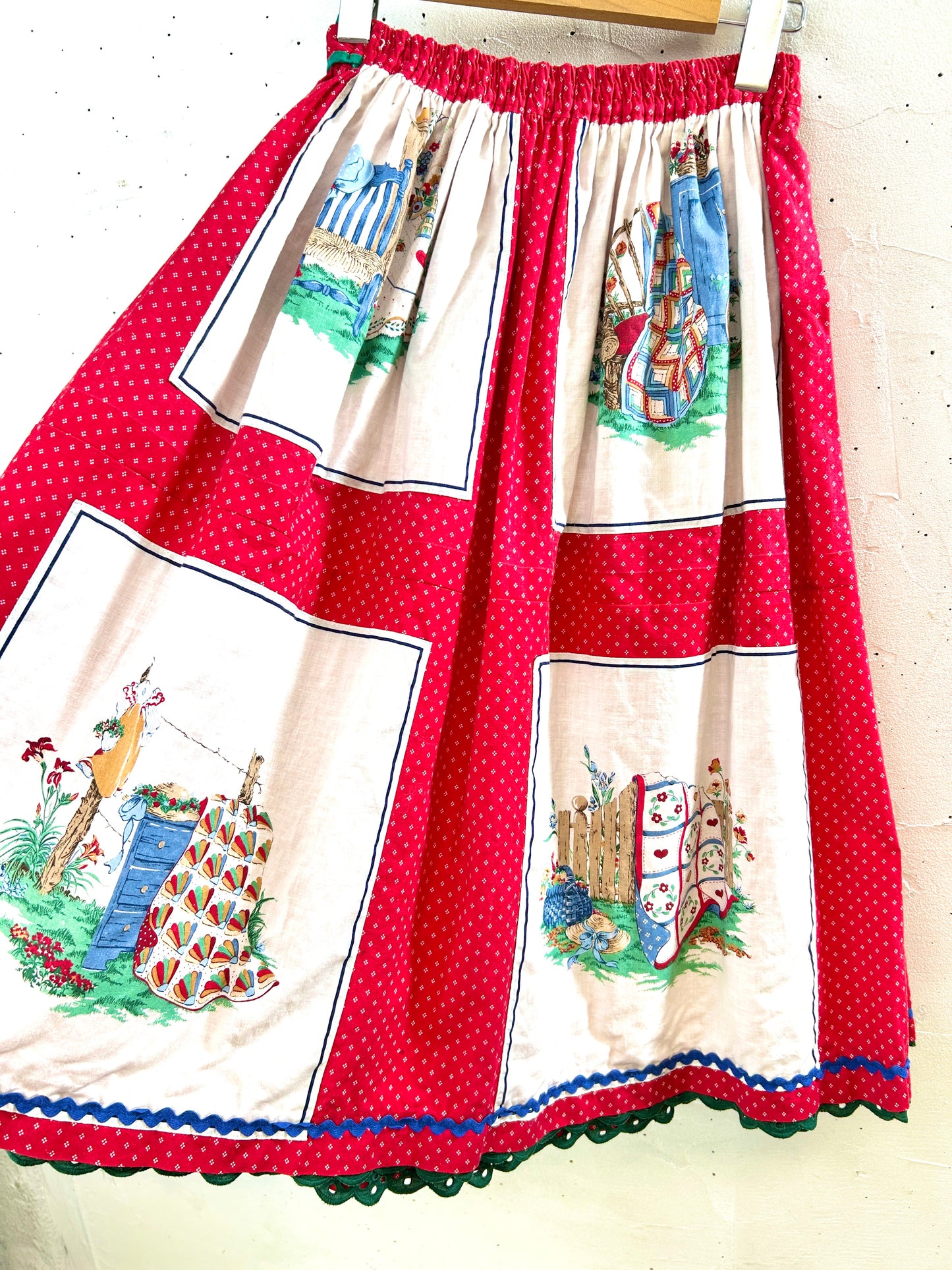 Vintage country patch Skirt [F30963]