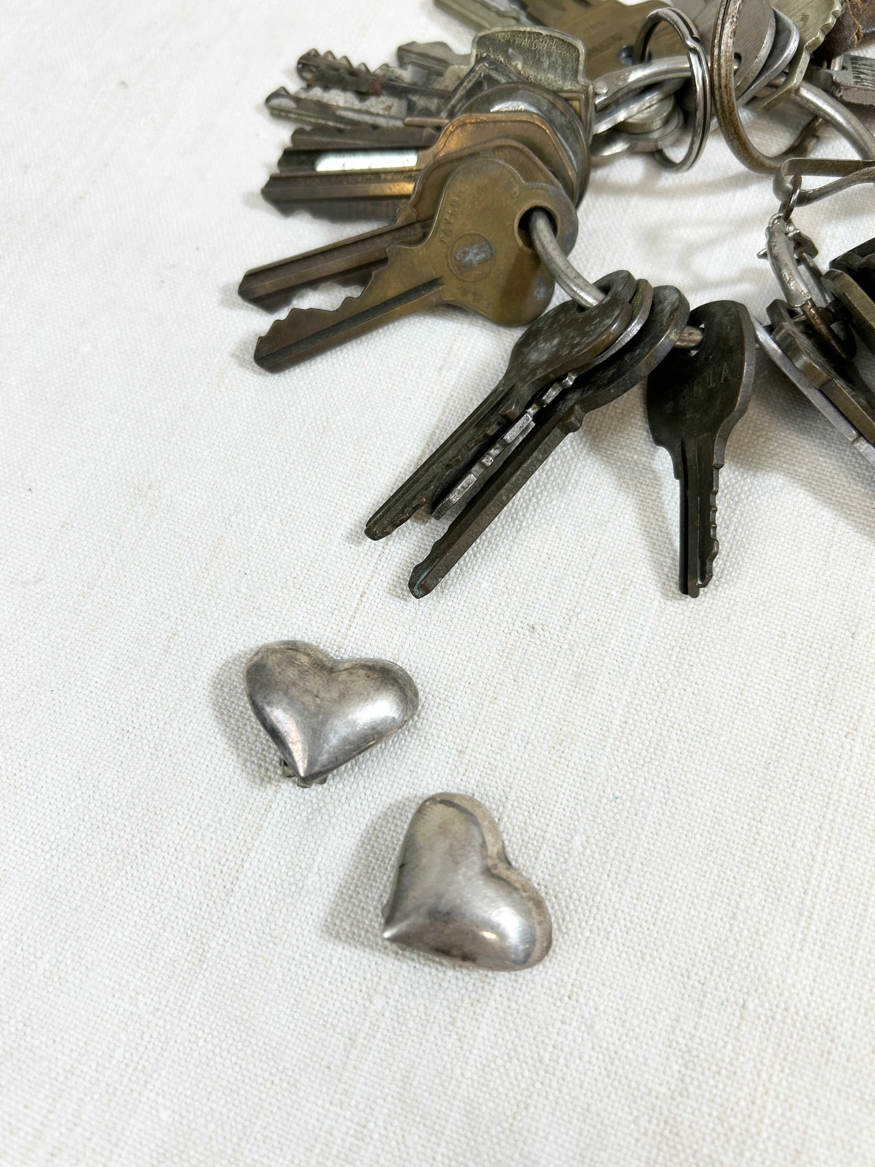 Vintage 925 Silver Heart Earrings (S) MADE IN MEXICO [I30262