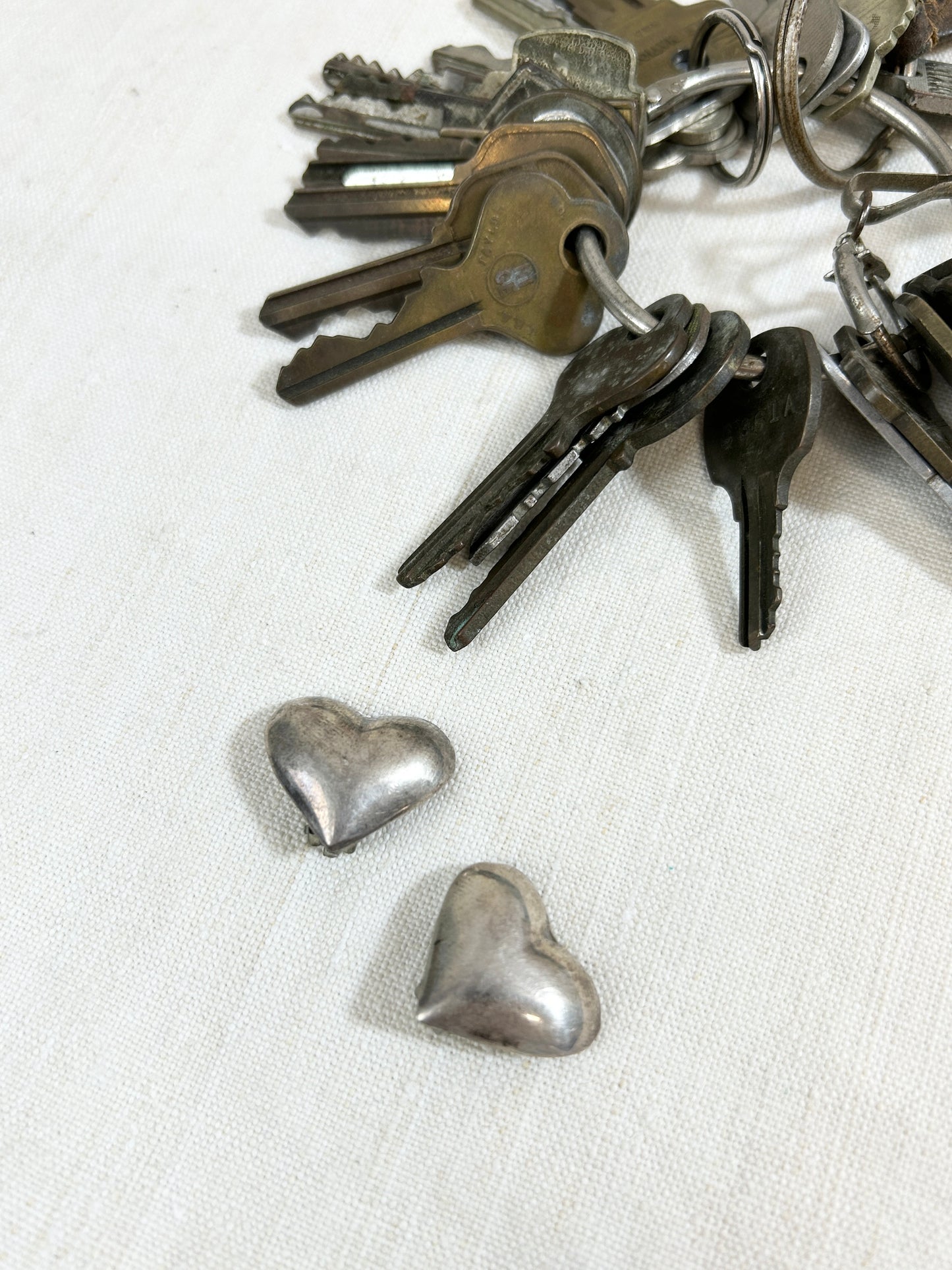 Vintage 925 Silver Heart Earrings (S) MADE IN MEXICO [I30262］