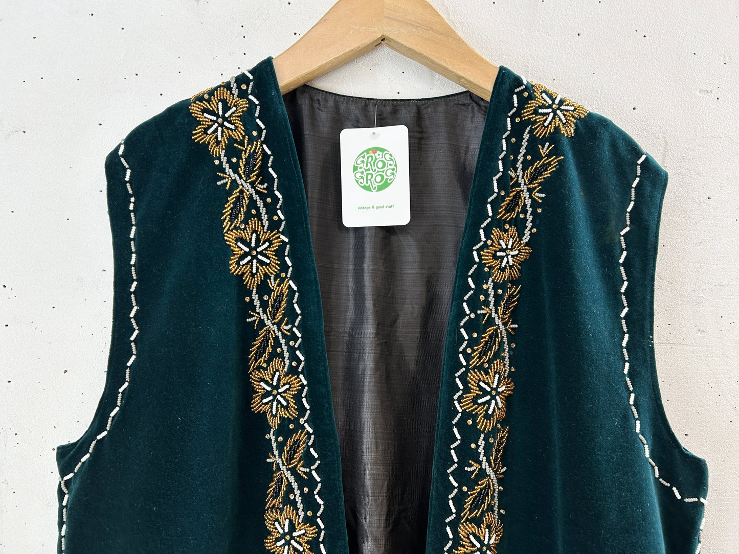 Vintage Velour Vest [J30446]