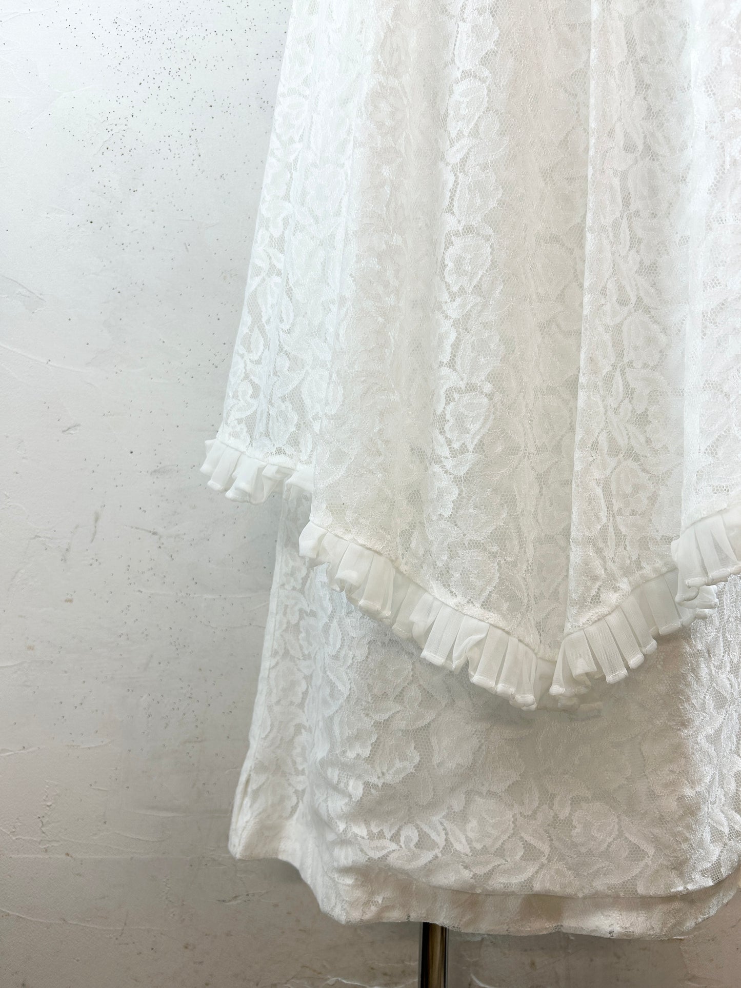 Vintage White Lace Dress [K30817]
