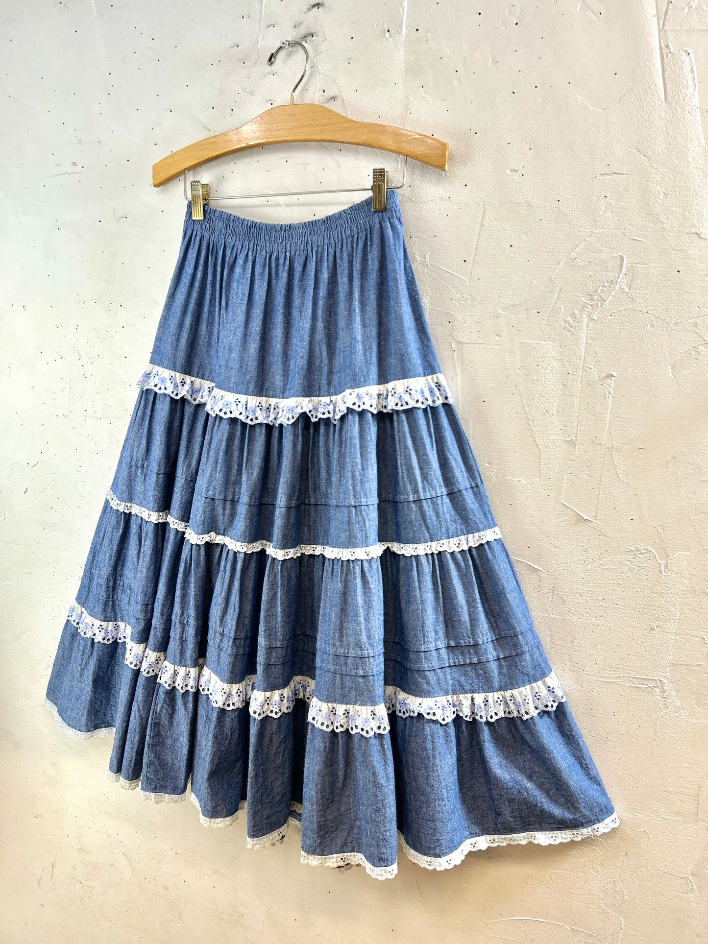 Vintage Chambray Skirt [I30242]