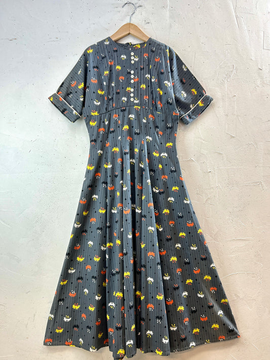 '50sVintage Dress of NEW YORK  [J30561]