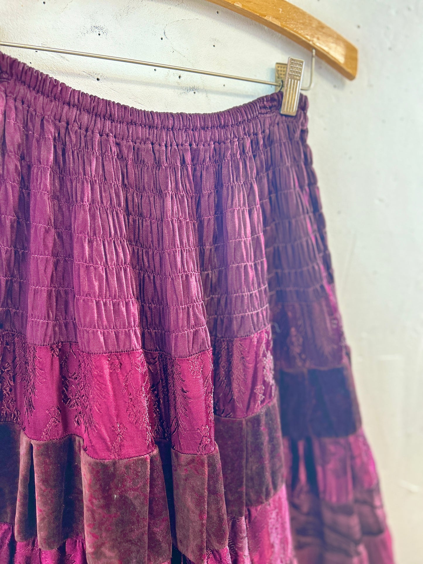 Vintage Tired Skirt Made in Poland [A31251]