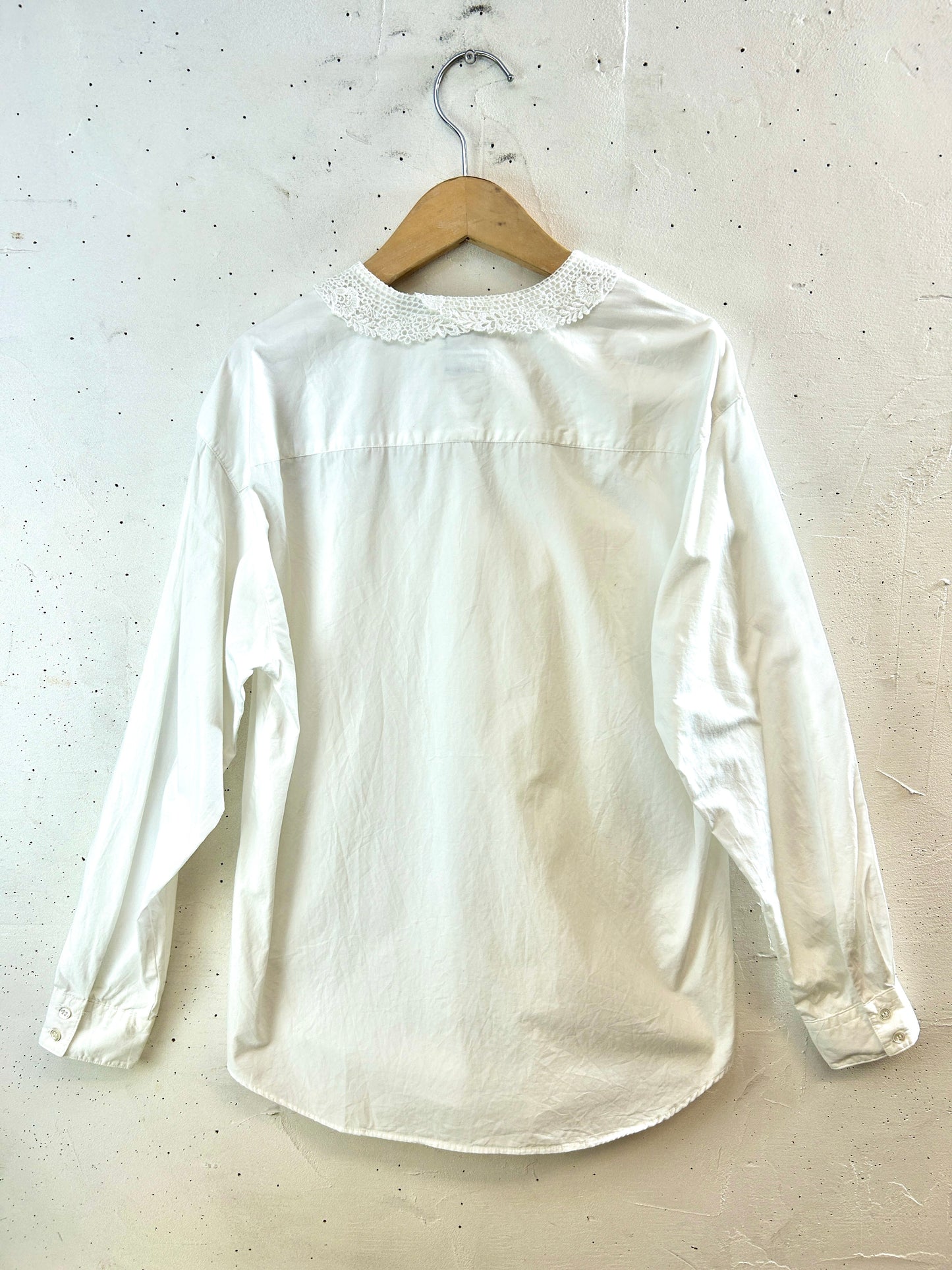 Vintage White cotton Blouse [G30967]