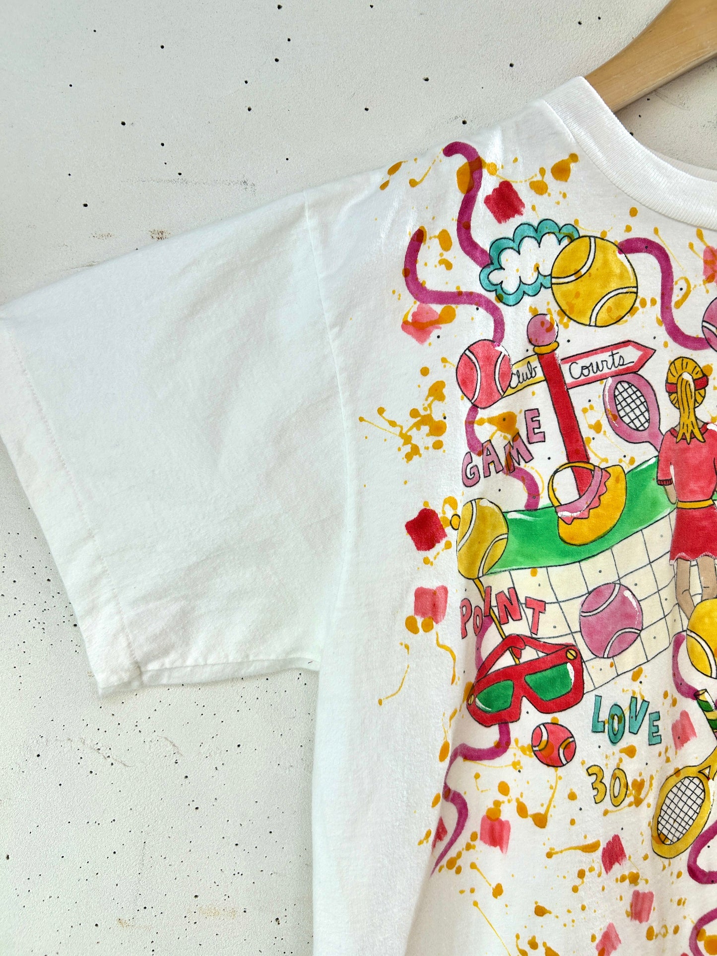 Vintage Hand Painted T-Shirt 〜 Alore〜 MADE IN USA [G32965]