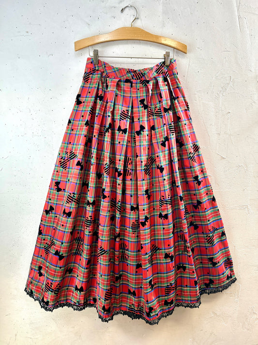 Vintage Plaid Skirt [I30106]