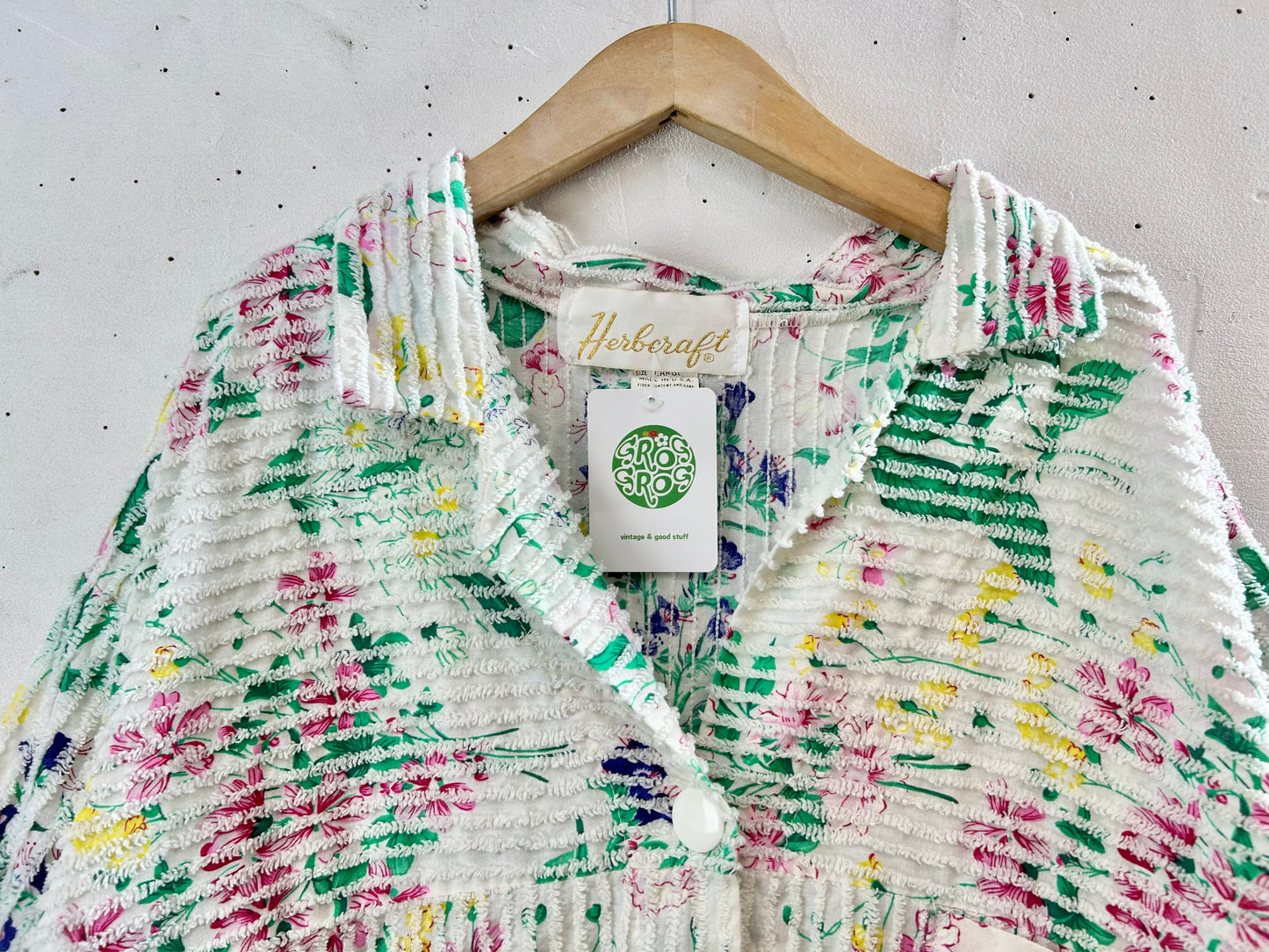 Vintage Chenille Weave Long Shirt MADE IN USA [G30670]