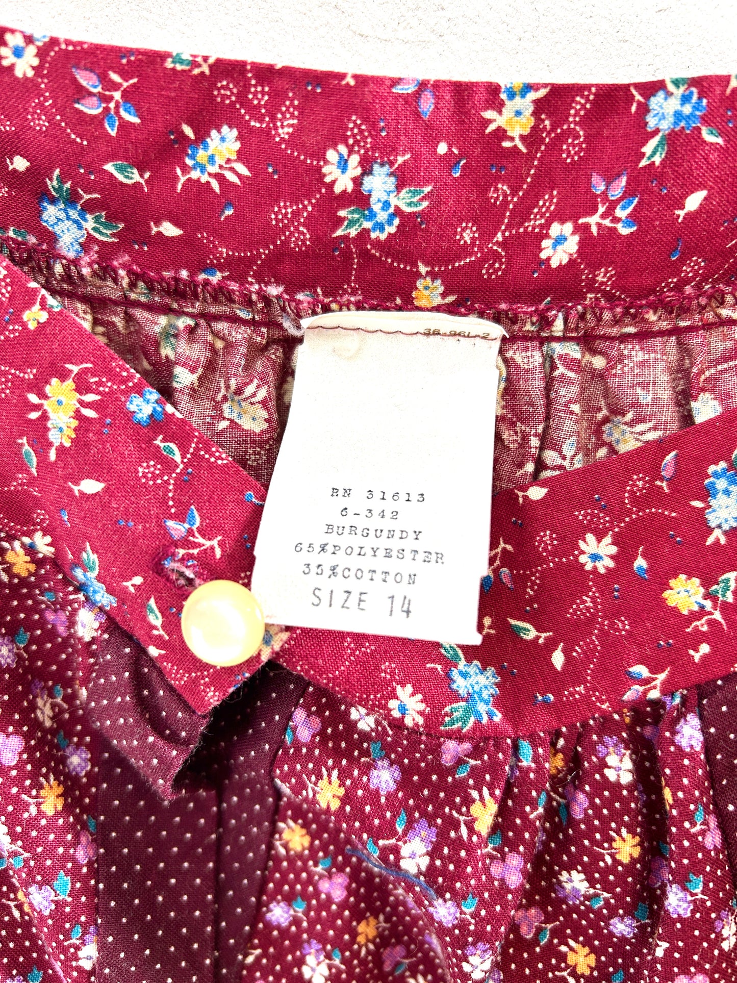 '70s Vintage flower Skirt [J30524]
