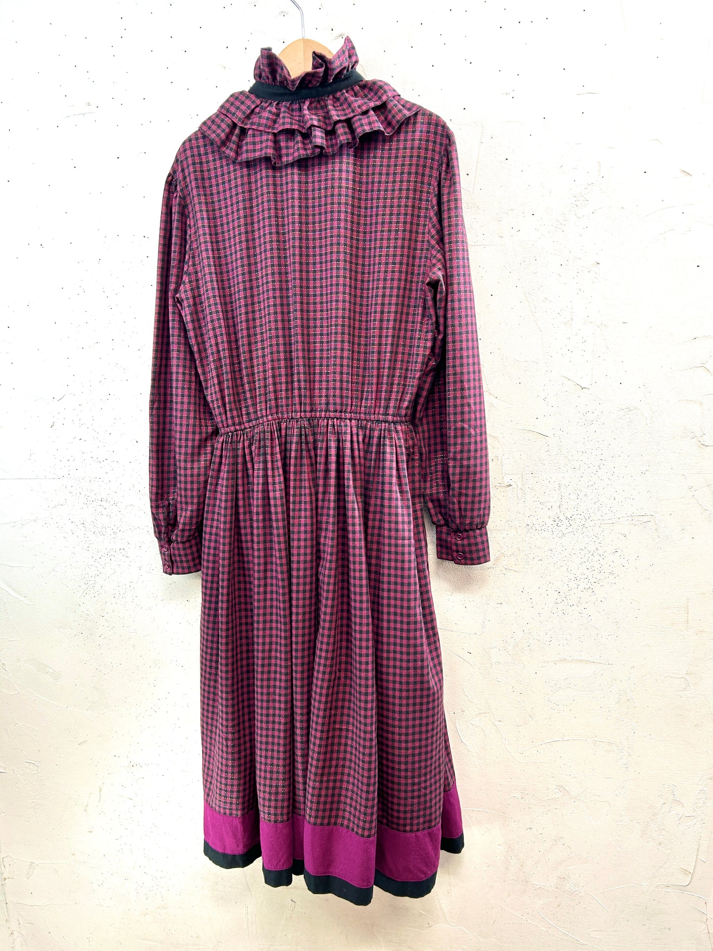 ’70s Vintage Frills Dress [A31457]