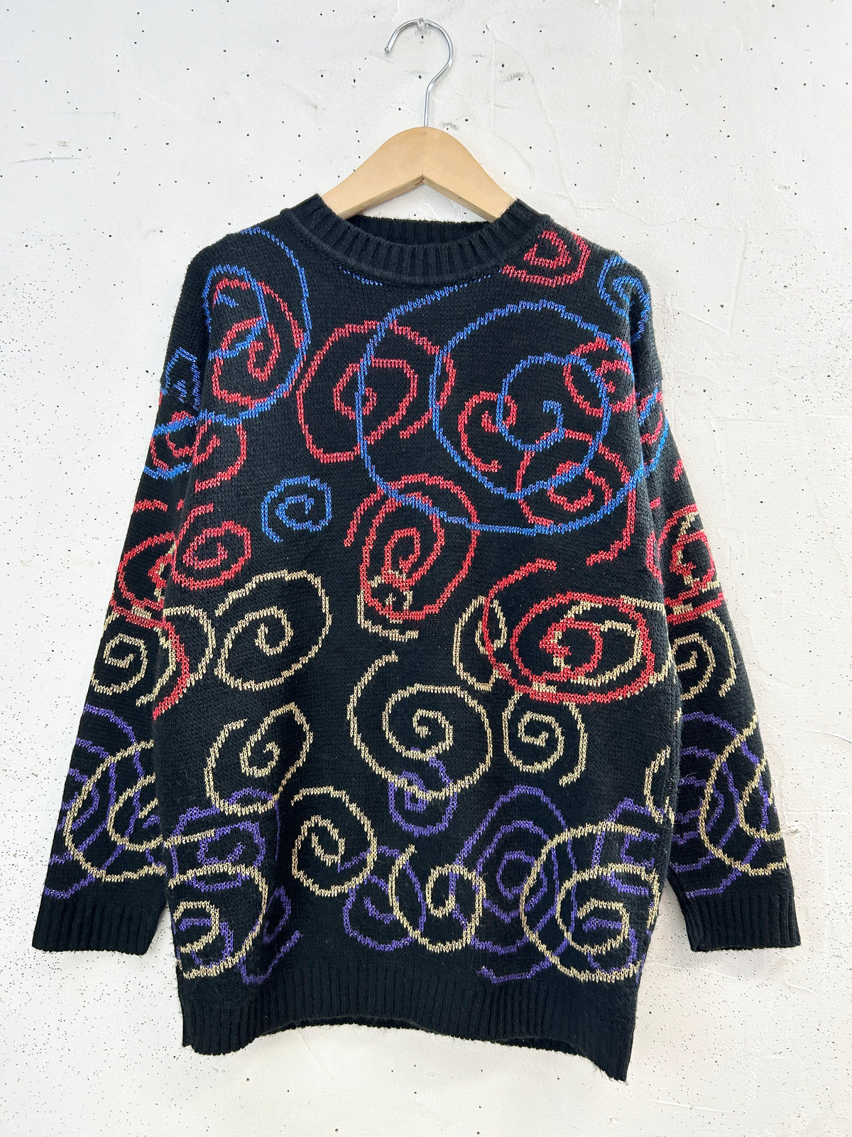 '80s Vintage Knit Sweater  [J34059]