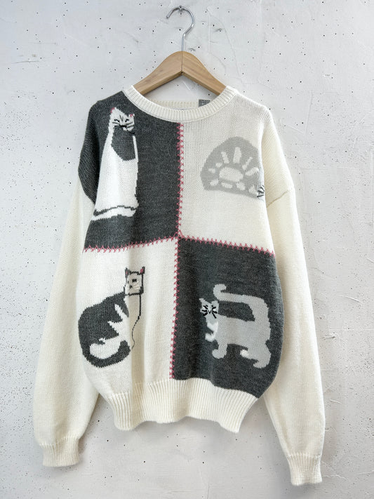 Vintage Knit Sweater [J34222]
