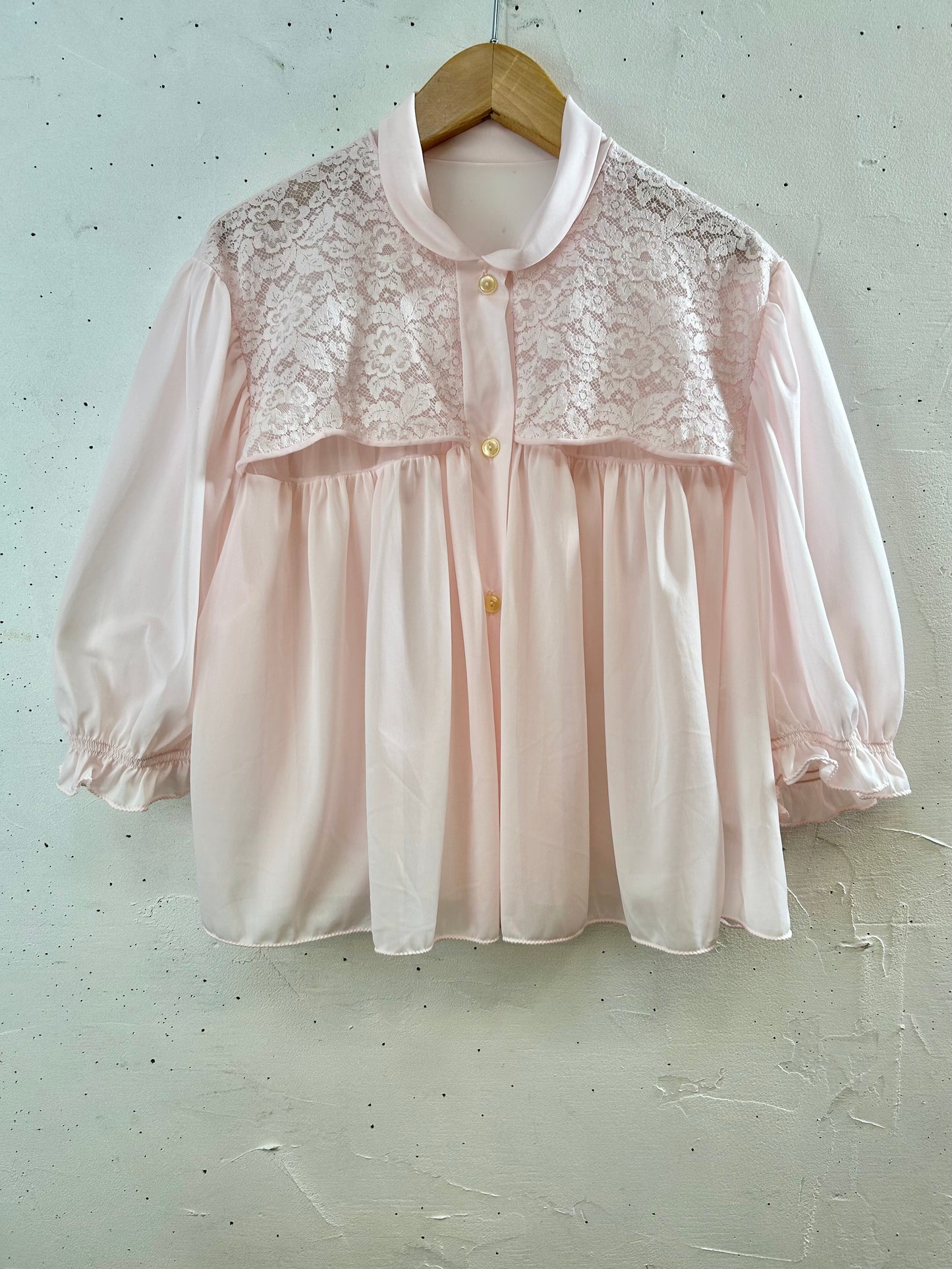 ’70s Vintage Lingerie Short Gown [G30673]