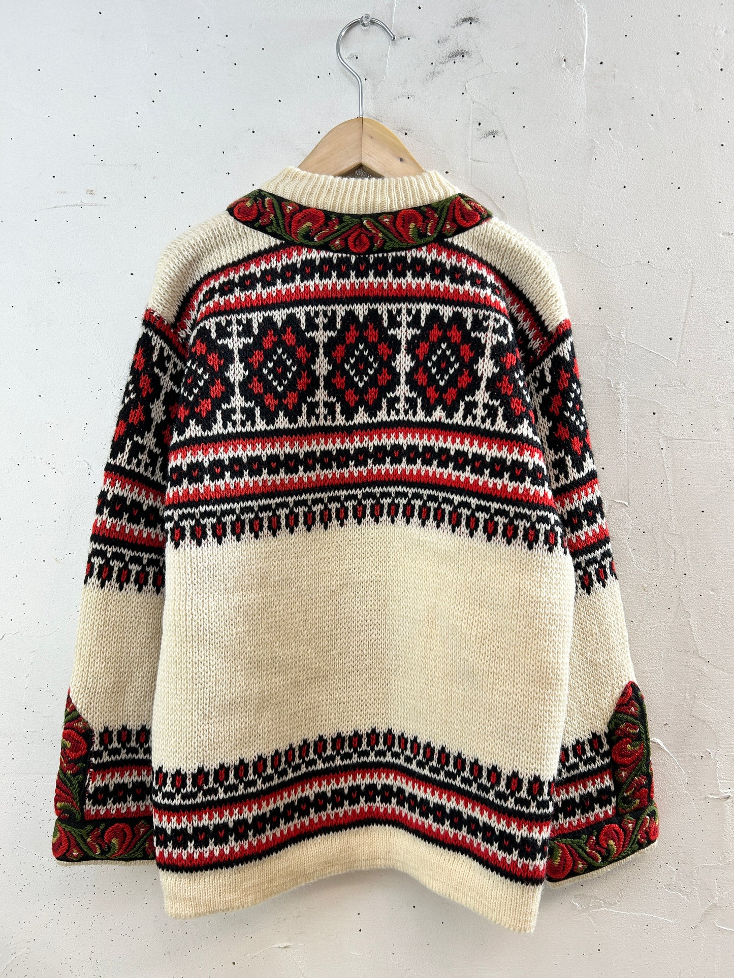 Vintage Nordic Knit Cardigan  MADE IN NORWAY [J30492]