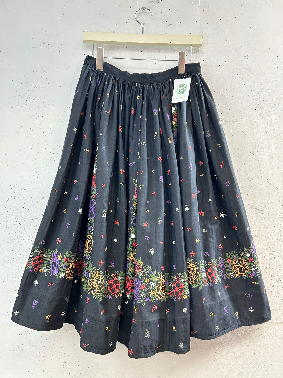 '50s Vintage End Pattern Skirt [J34111]