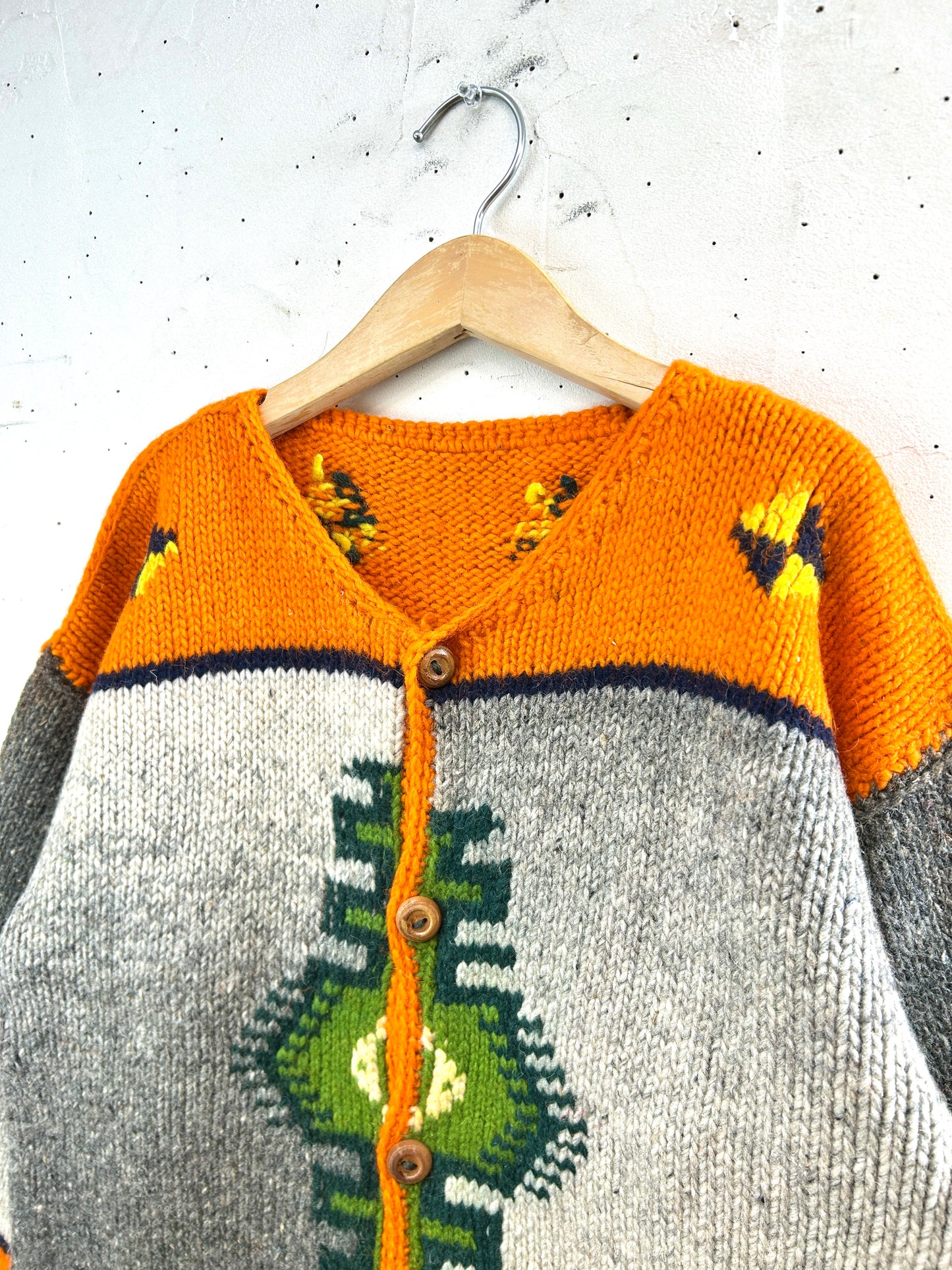 Vintage Hand Knit Cardigan [L31061]
