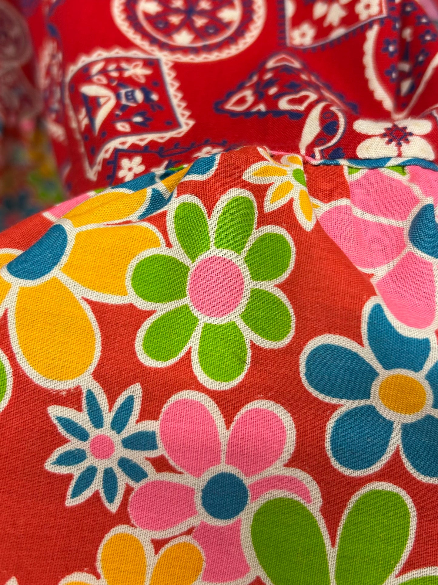 ’70s Vintage Crazy Pattern Skirt 〜Made Specially〜 [G30730]