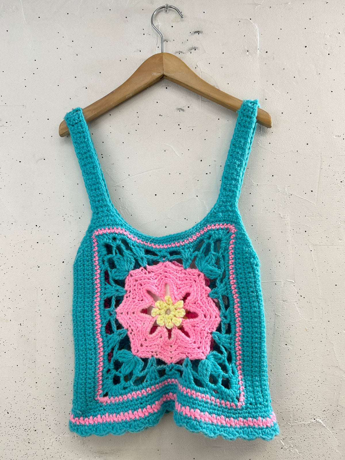 Vintage Granny Square Vest [I33769]