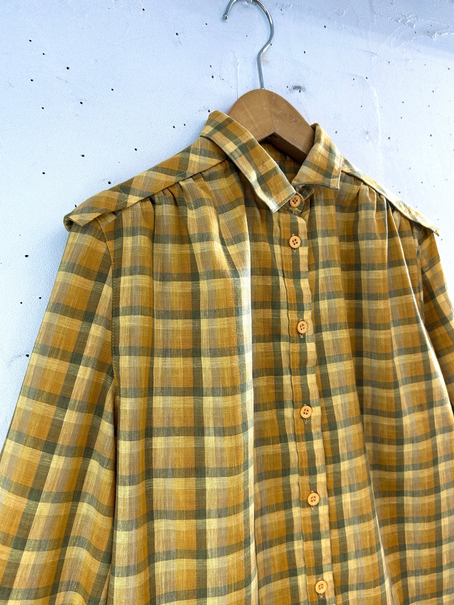 Vintage  Plaid Shirt [E32526]
