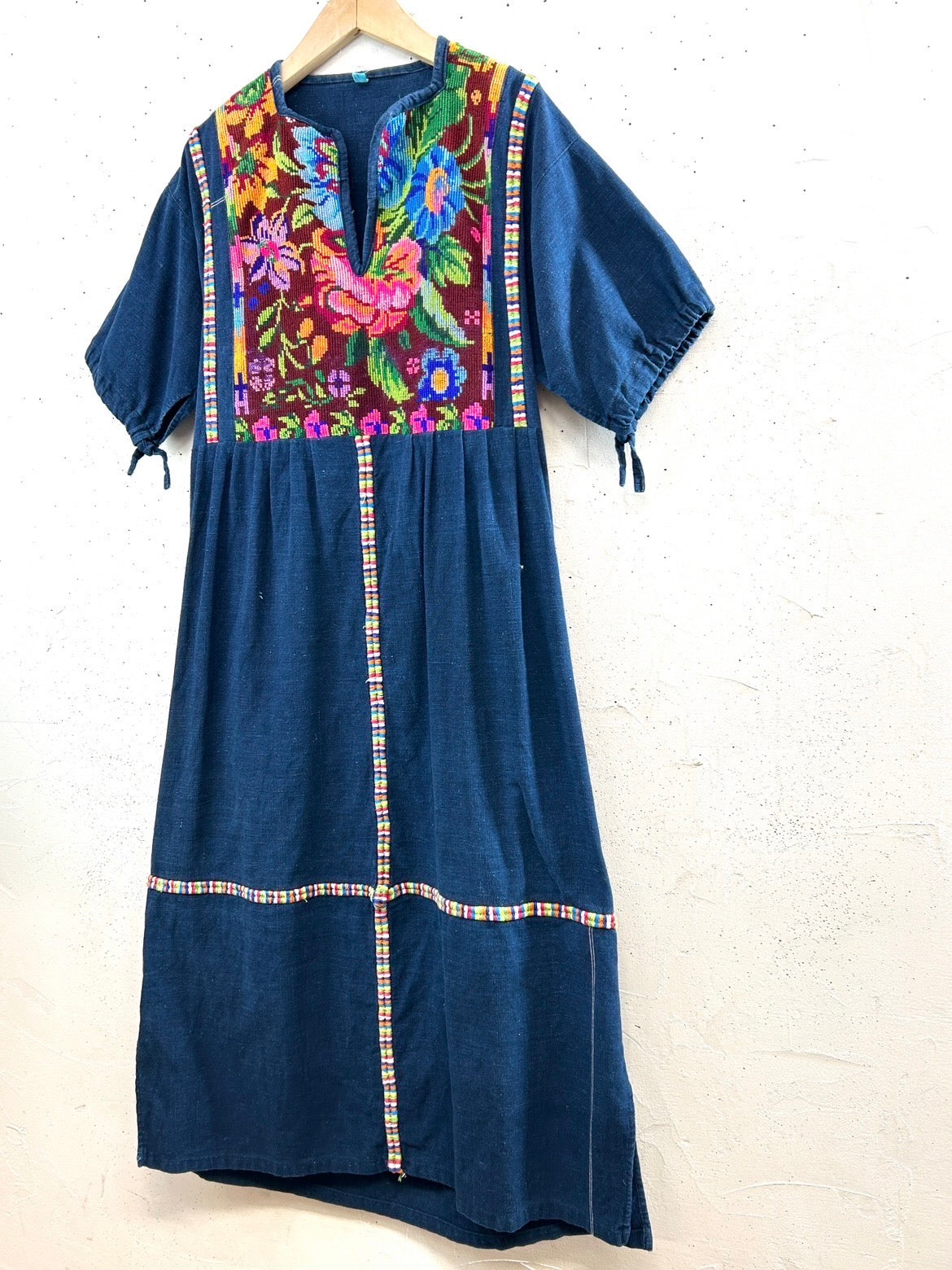 Vintage Guatemala Embroidery Dress[E32376]