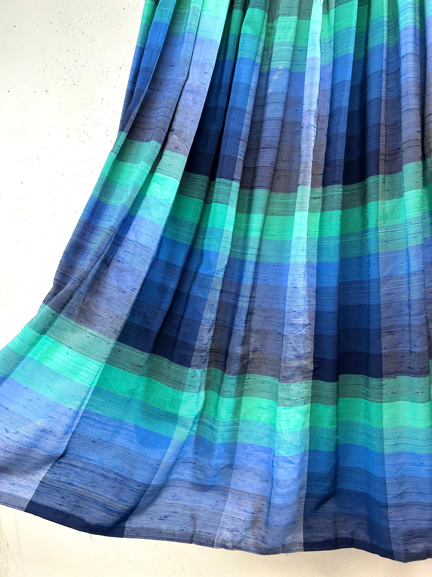 Vintage Plaid Skirt  Made in W.Garmany   [E32428]