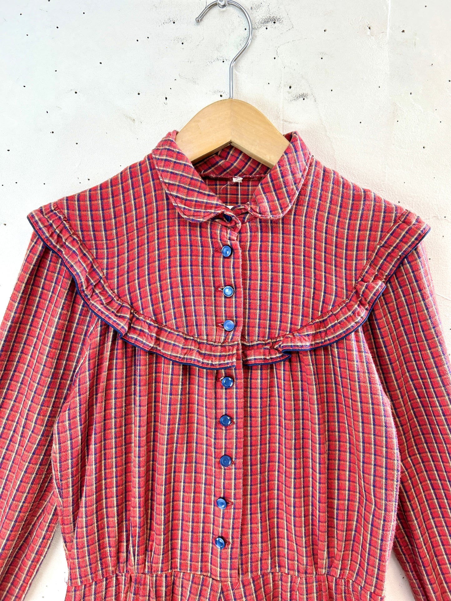 Vintage Flannel Dress [J30613]