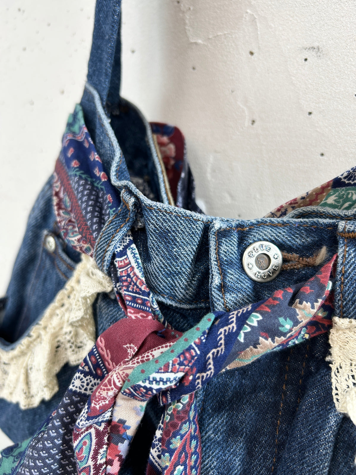 Vintage Denim Custom Bag [J34163]