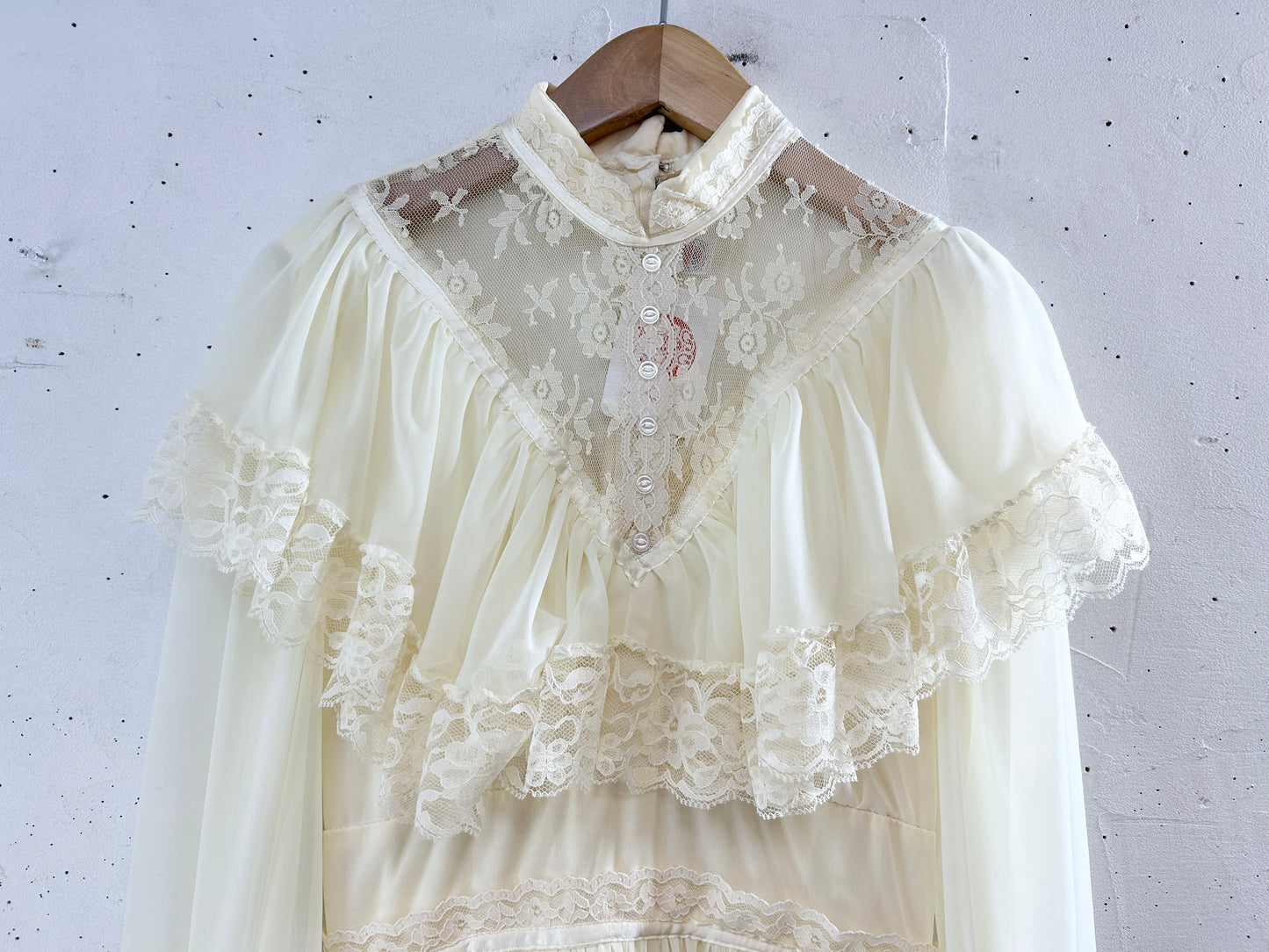 Vintage White Lace Dress [K30814]