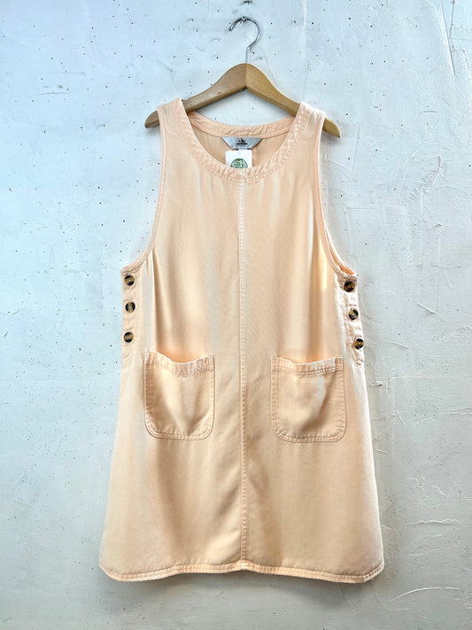 Vintage Denim Over Dress [F30507]