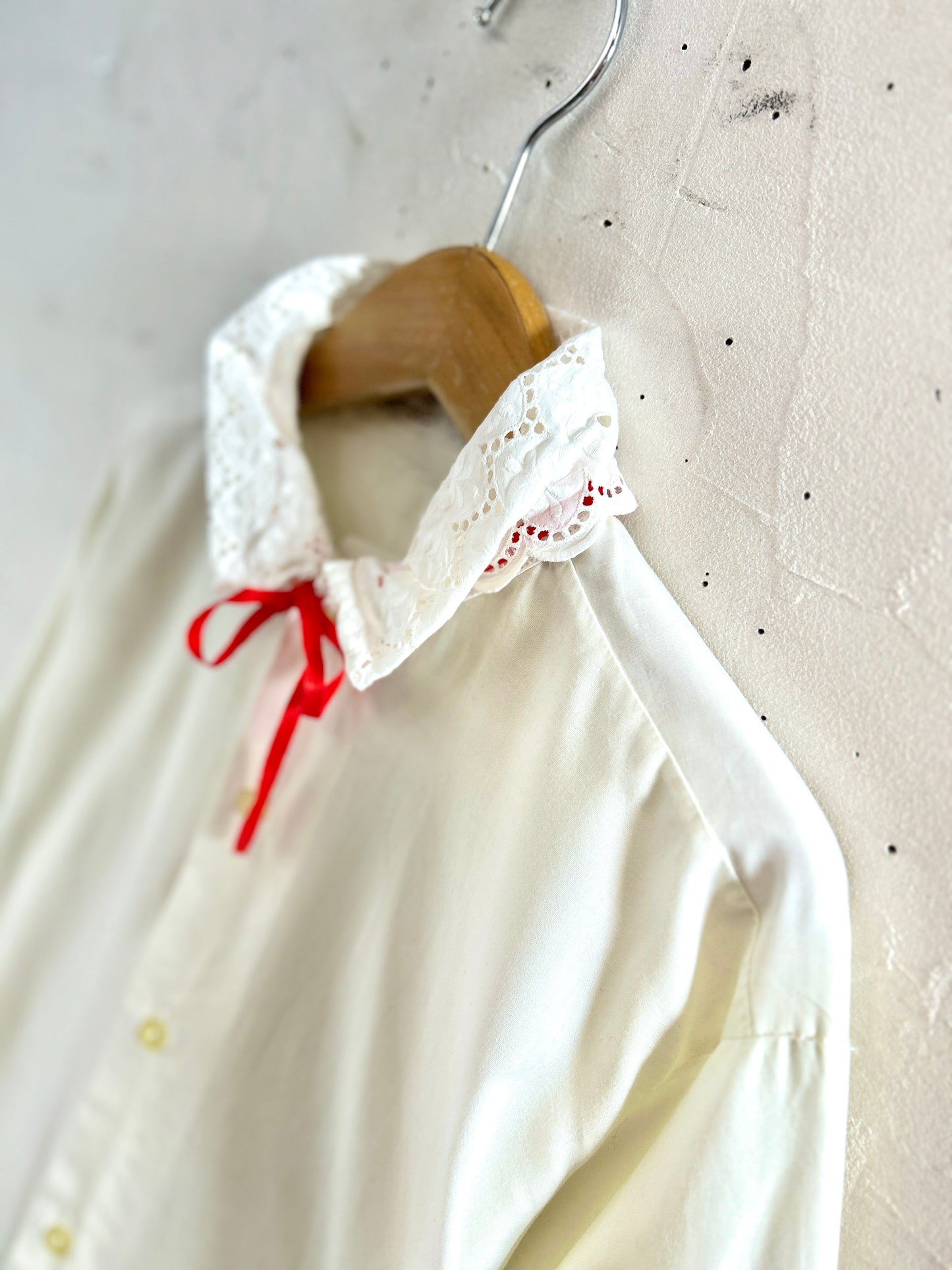 Vintage White Blouse  [K30846]