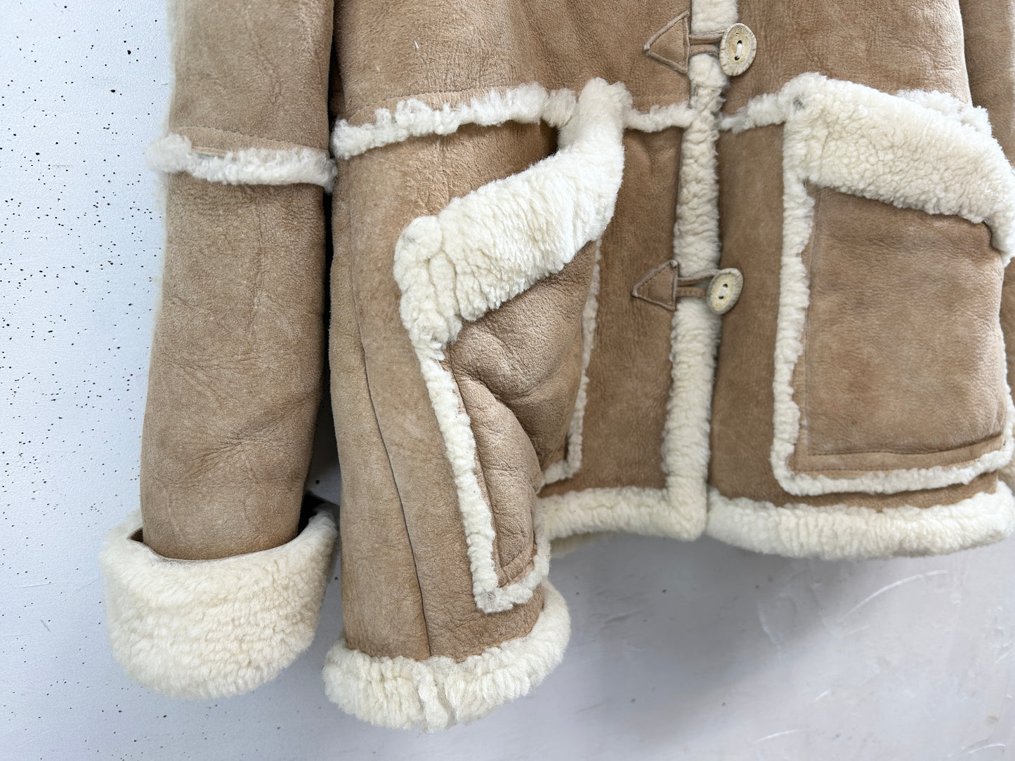 Vintage Mouton Coat [L31114]
