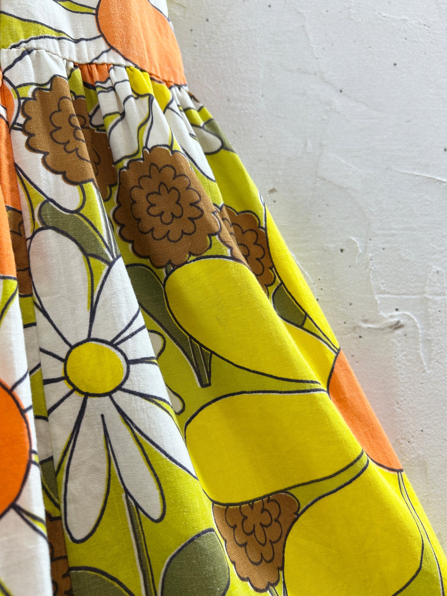 Vintage Tiered Skirt '70s Flower [H30809]