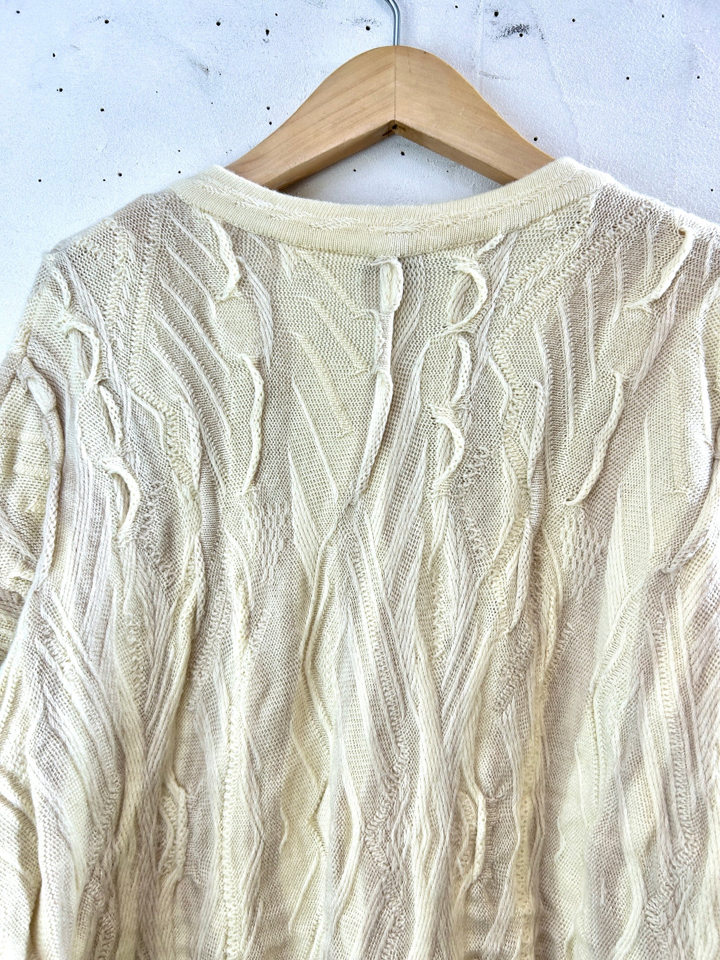 Vintage Crazy 3D Knit Cardigan AUSTRALIAN MADE [I30264]