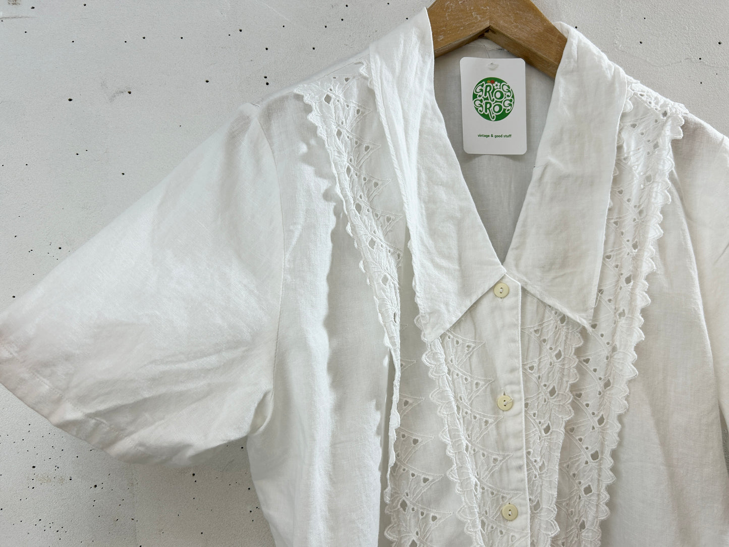 Vintage White Blouse [H30788]