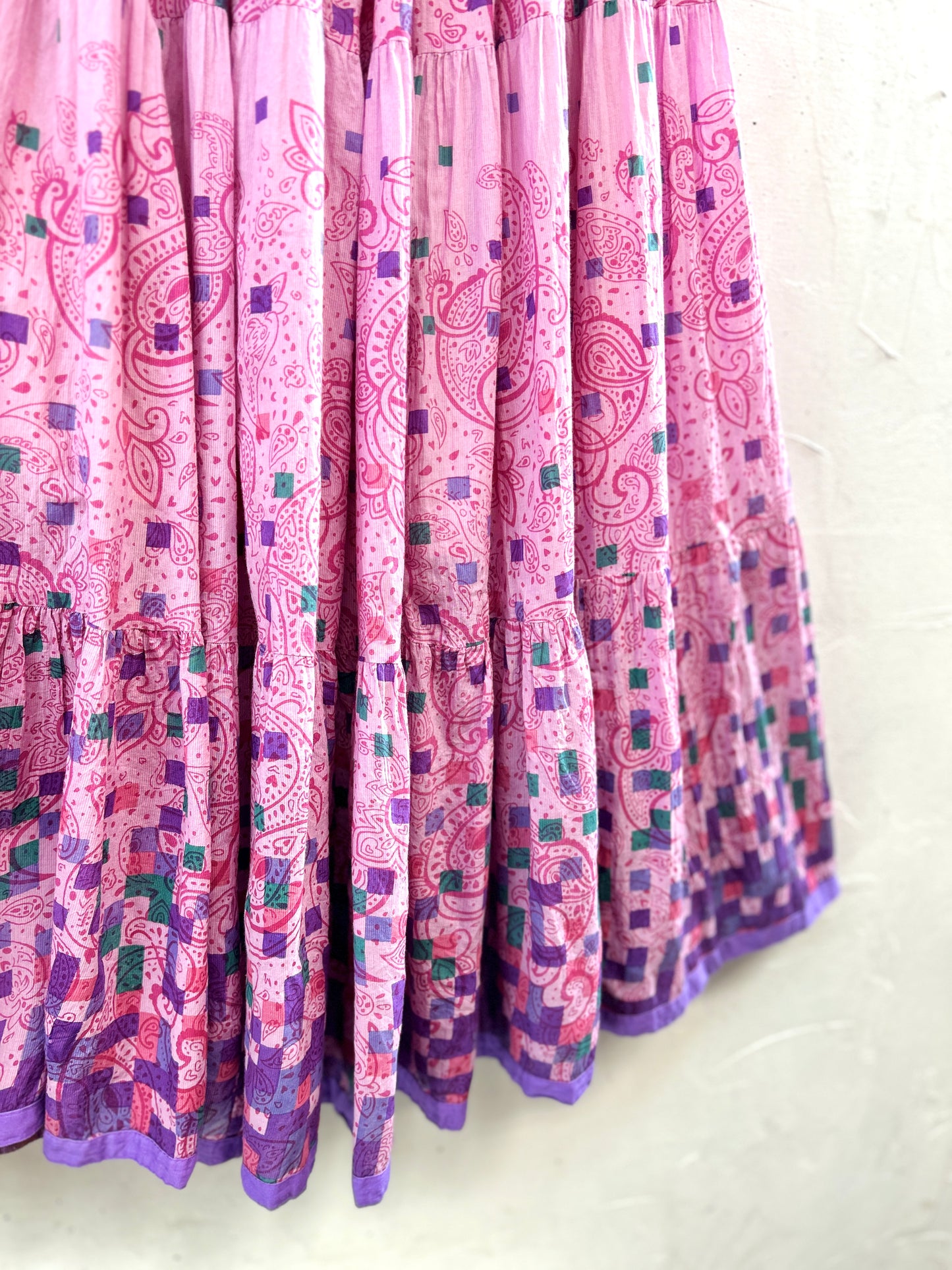 Vintage Tiered Skirt  MADE IN INDIA [B31678]